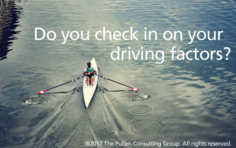 check in with your driving factors